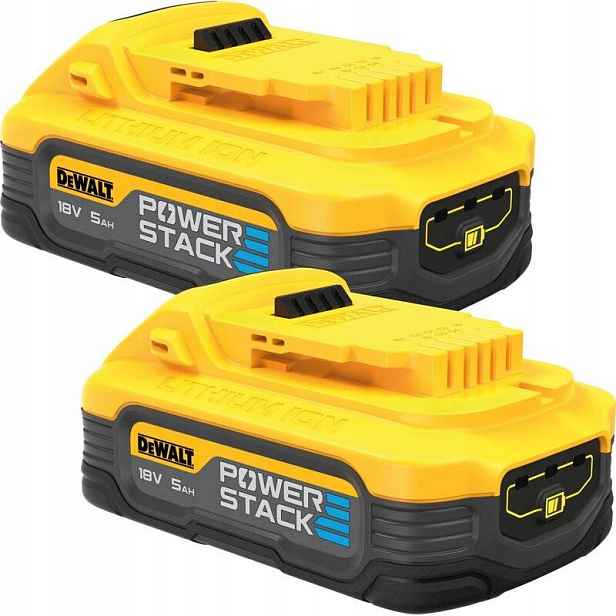 2x Akumulátor 18V 5Ah Powerstack DCBP518H2 DeWALT