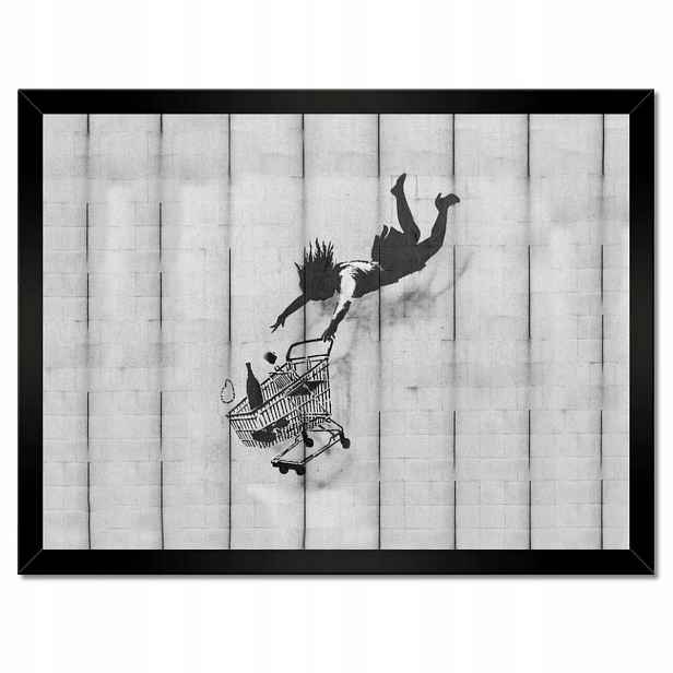 Plakáty v rámu 40x30 Banksy košík