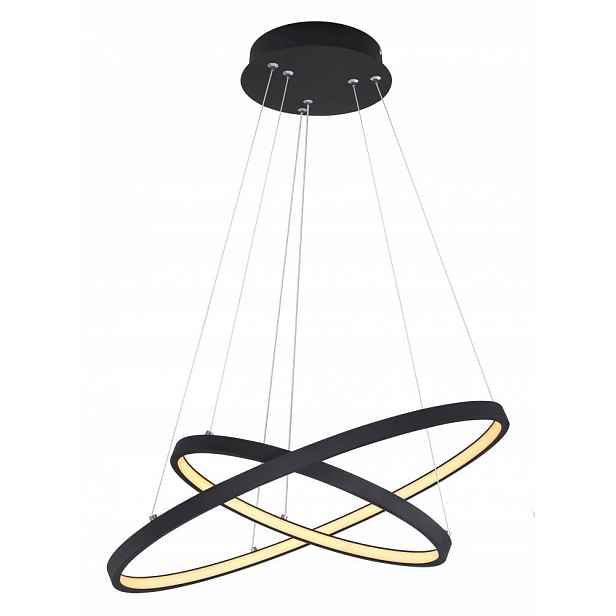 Černá matná závěsná lampa kruh Ralph Globo
