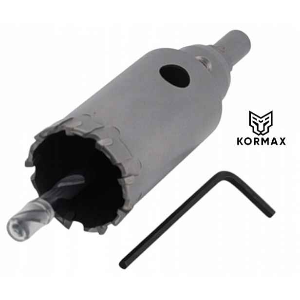 Korunkový Vrták vrták do vrták s karbidem Ø 43 mm 43x50 mm Heavy Duty Kormax