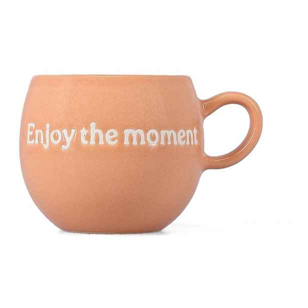 Růžový kameninový hrnek 420 ml Muggies – Salt&Pepper