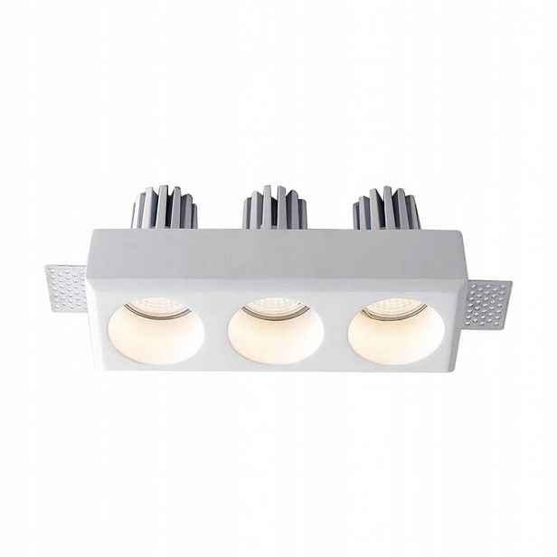 V-tac Sádrové svítidlo 3xGU10 stropní, bílá barva 220x80