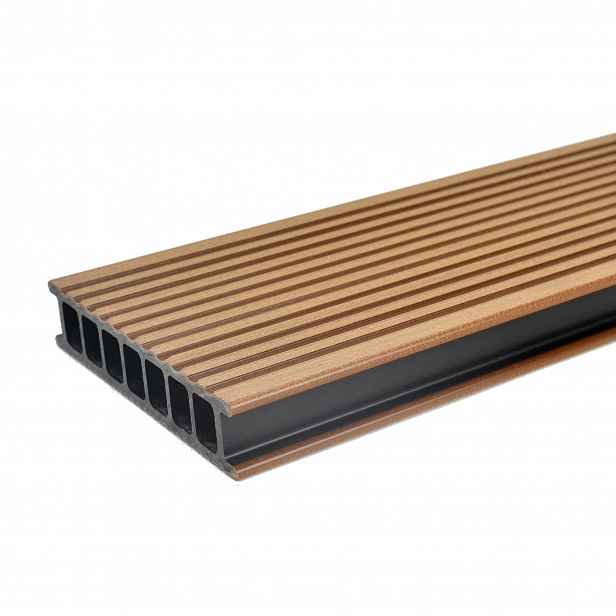 Prkno terasové dřevoplastové Twinson Terrace odstín vlašský ořech 140x28×6000 mm