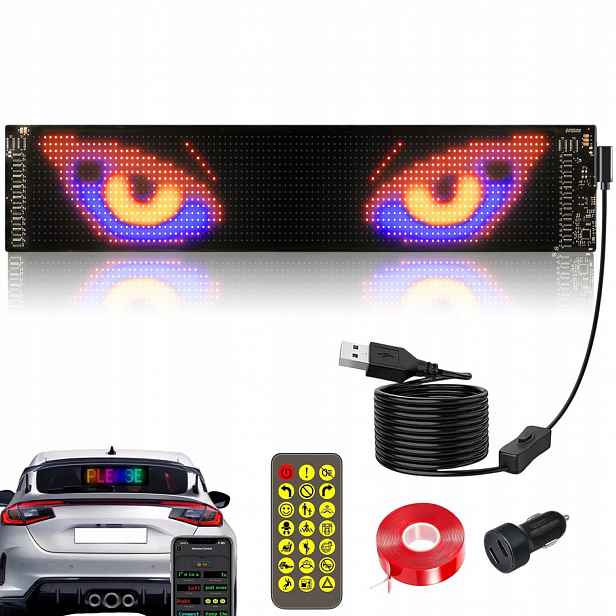 Aplikace Bluetooth Inteligentní Led Reklamní Tabule Pro Auta A Obchody