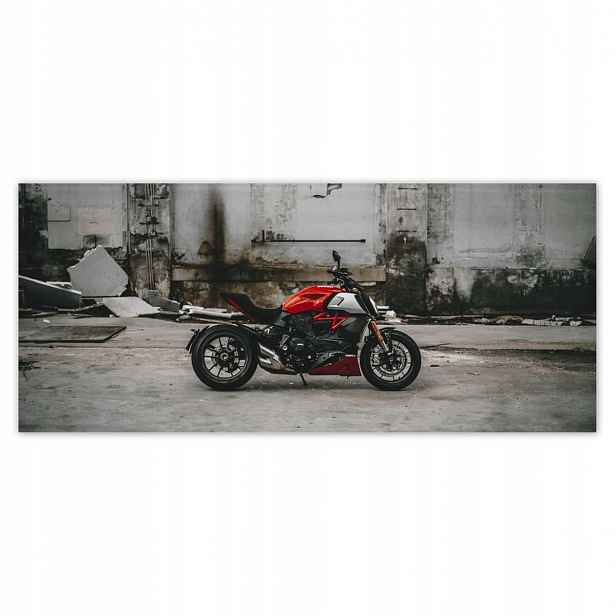 Fototapety 211x91 Červené Ducati Motocykl