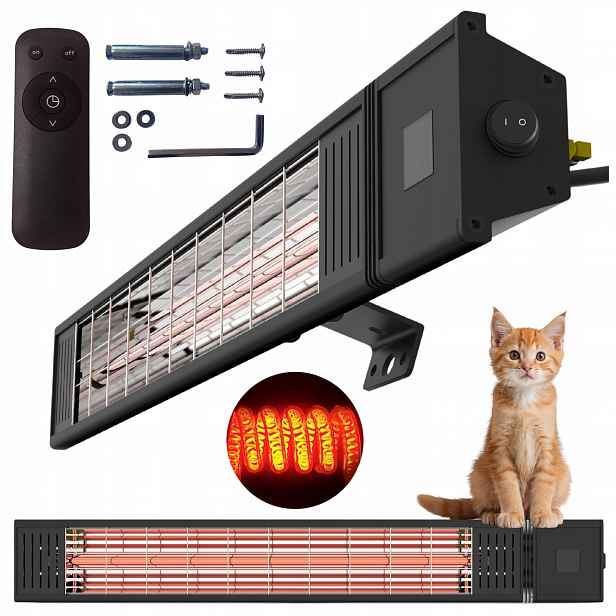 Stropní Infračervený Ohřívač Na Balkon, Terasu, 2400 W