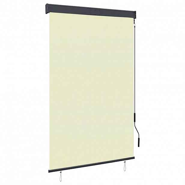 vidaXL Venkovní roleta 120 x 250 cm krémová