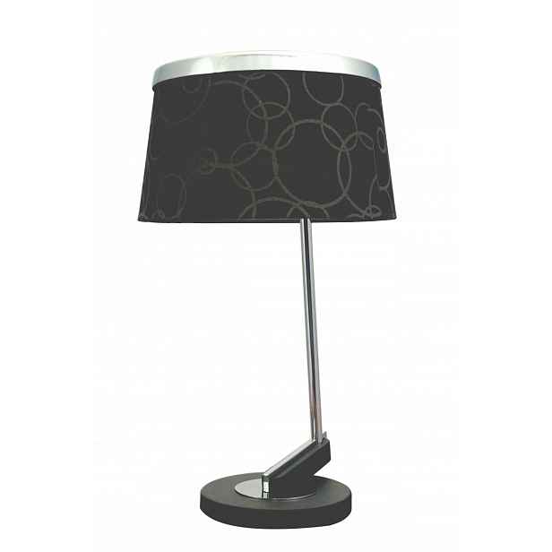 Černo-chromová stolní lampa Impresja Candellux