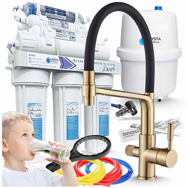 Kuchyňský filtr vody Domácí podskříňový pod Dřez Změkčovač Baterie Set