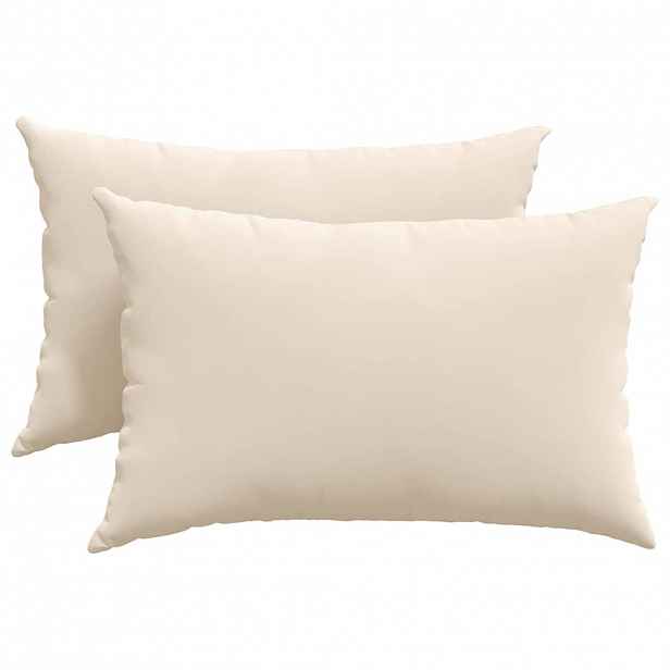 vidaXL Pohovkové polštáře 2 ks textil Béžová 60 x 40 cm