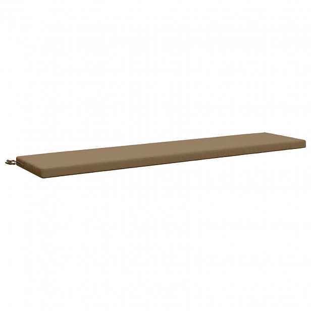 vidaXL Polštář na lavici SOEST 100% polyester Taupe 170 x 40 x 5 cm