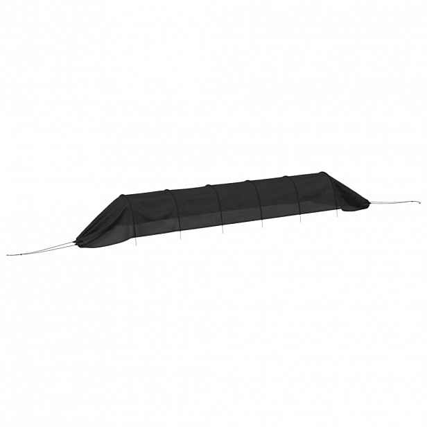 vidaXL Zahradní tunel černý 300 x 50 x 48,5 cm ocel a polyethylen