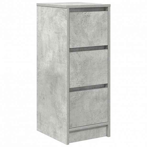 vidaXL Příborník betonově šedý 29,5x34x76 cm kompozitní dřevo
