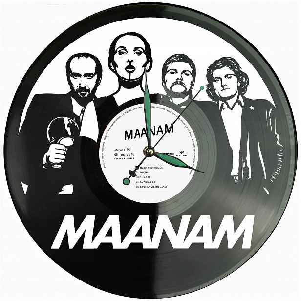 Mannam Vinyl Vinylová deska Nástěnné hodiny Dárek Památka Na narozeniny