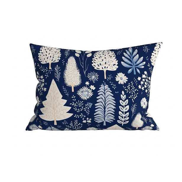 Povlak na polštář z mikrovlákna INDIGO BLOOM 50x70 cm, modrý