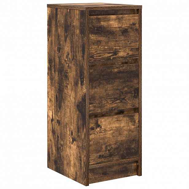 vidaXL Příborník kouřový dub 29,5x34x76 cm kompozitní dřevo
