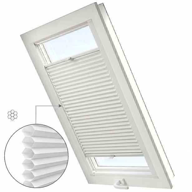 Střešní Plisa Medová Plástev Termo Plisy Blackout pro okno o rozměrech 78x98