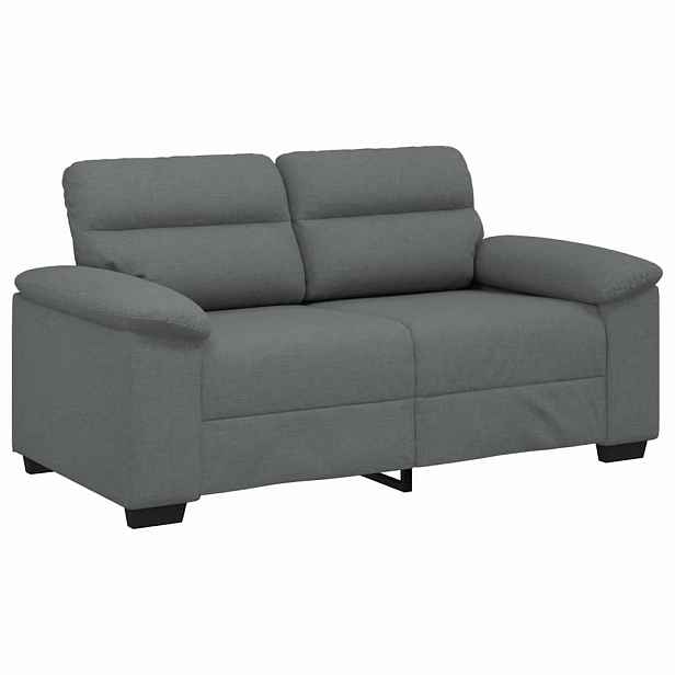vidaXL Pohovka pro 2 osoby tmavě šedá 160x81x84 cm látka