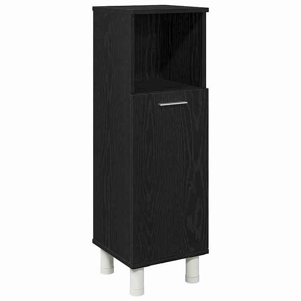 vidaXL Koupelnová skříň Černý dub 30 x 30 x 95 cm Kompozitní dřevo