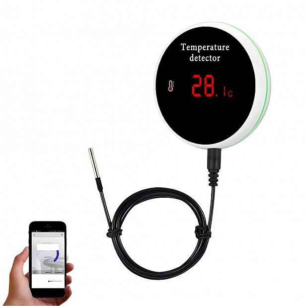 Smart WiFi teploměr s vodotěsnou sondou Snímač teploty