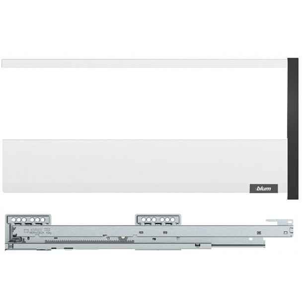 Blum Merivobox Vysoká Šuplík L500 E H192 S Tlumením Dovírání 40 Kg Bílá