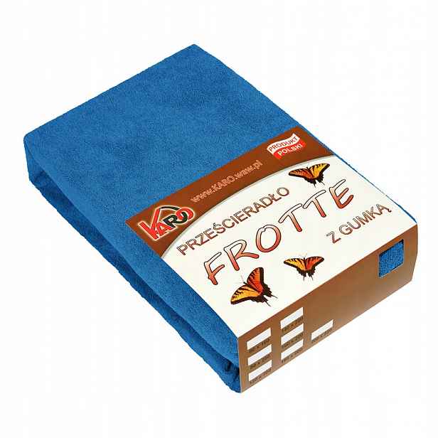 Froté prostěradlo s gumičkou 200x220 chrpové