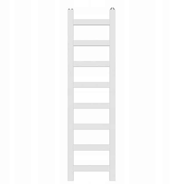 Koupelnový žebříkový radiátor Tanzanit 25x90 cm Bílý Výkon 219 W