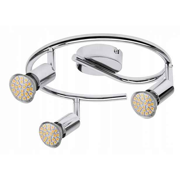 Led stropní bodové svítidlo Norton 3x3W GU10 660lm 3000K chrom