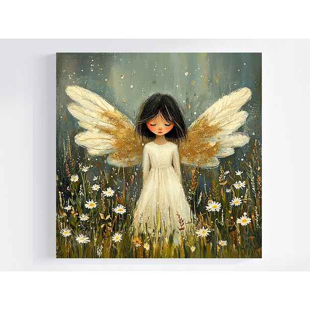 Obraz Na Plátně Canvas Fantazie Pohádka Sen Víla Anděl Zahrada Květiny 50x50