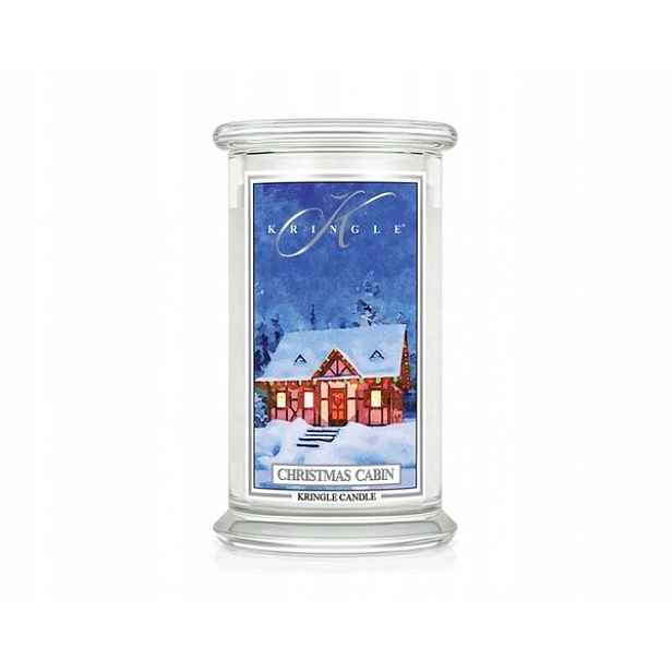 Vánoční svíčka Kringle Candle velká svíčka se dvěma knoty (624 g)