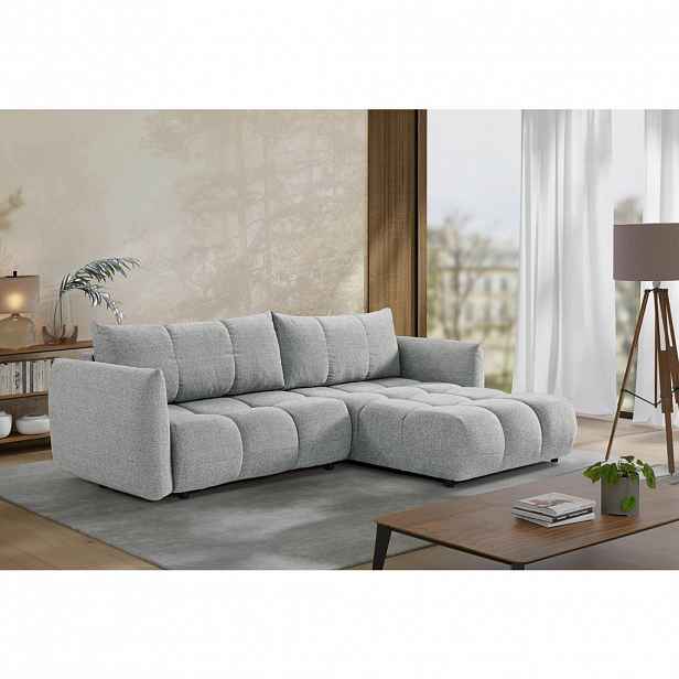 Livetastic ROHOVÁ ROZKLÁDACÍ POHOVKA, plast, textil, kompozitní dřevo, šedobéžová