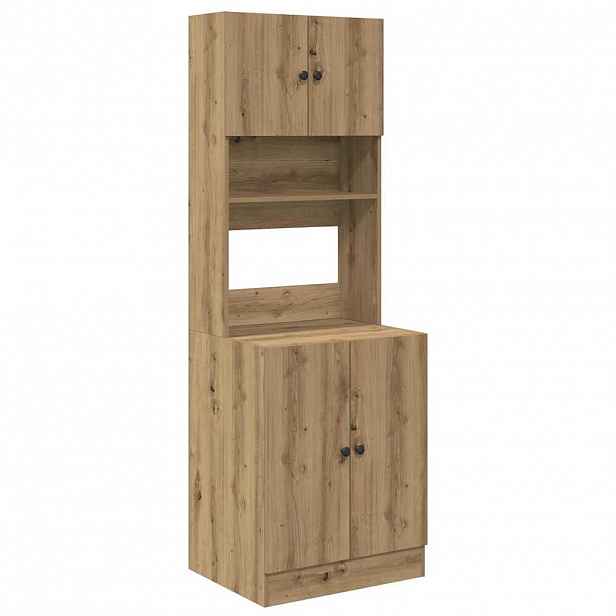 vidaXL Kuchyňský bufet Artisanový dub 60 x 50 x 180 cm