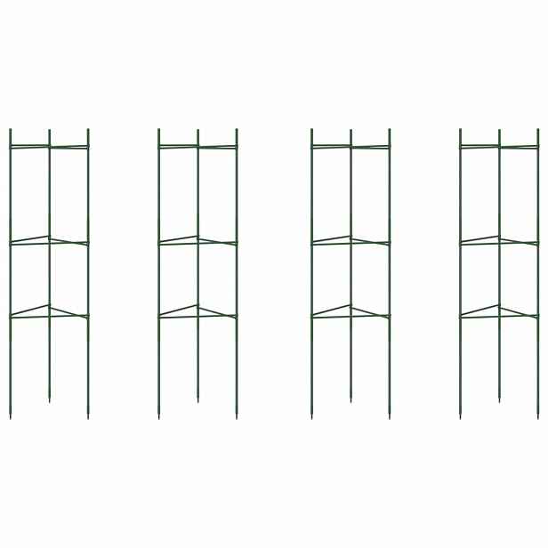 vidaXL Podpěrné klece pro rajčata 4 ks 116 cm ocel a PP