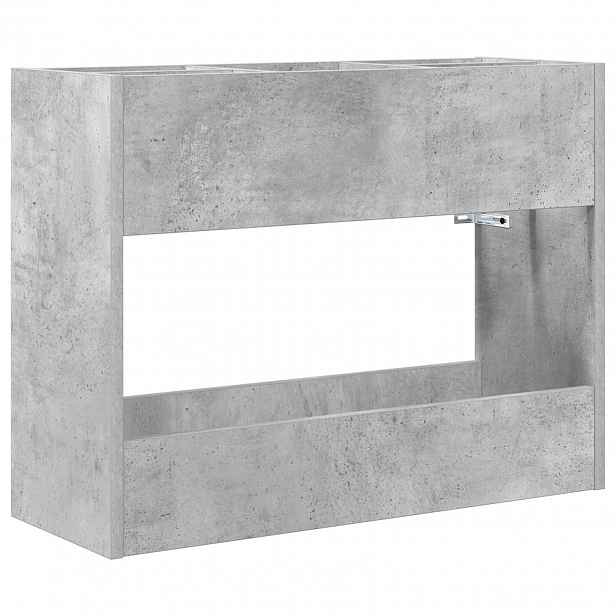 vidaXL Stojan na slunečníky s úložištěm Betonově šedá 65 x 24 x 50 cm