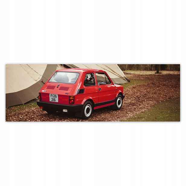 Plakáty 200x66 Červený malý Fiat 126p