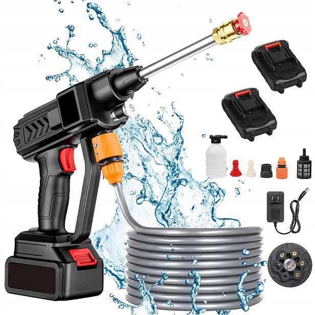 Akumulátorová Tlaková Myčka 2*BATERIE 24V 30BAR 300W 6V1