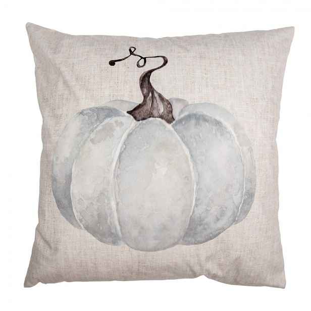 Béžovo-šedý povlak na polštář s dýní Country Style Pumpkin - 45*45 cm Clayre & Eef