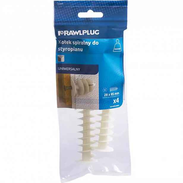 Hmoždinka šroubovací ISO-PLUG do izolačních materiálů (4 ks/bal.); 80 mm