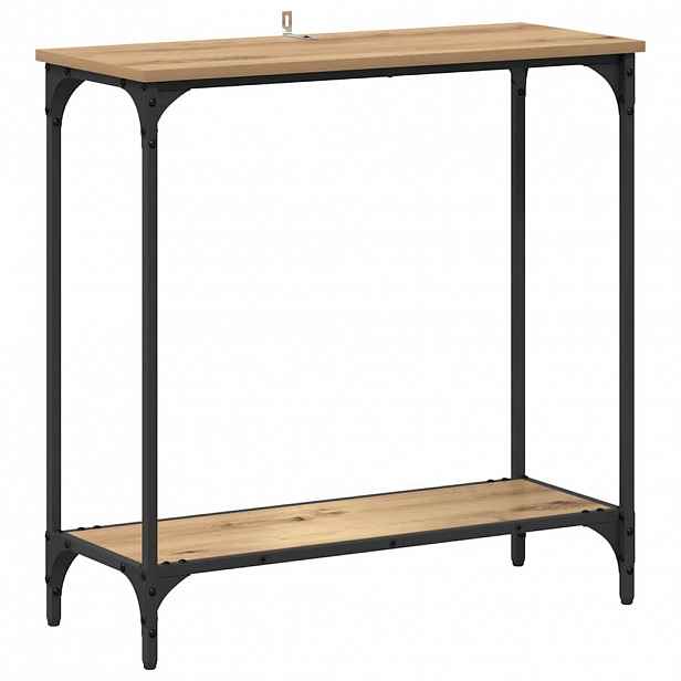 vidaXL Konzolový stolek dub artisan 75 x 30.5 x 75 cm Kompozitní dřevo
