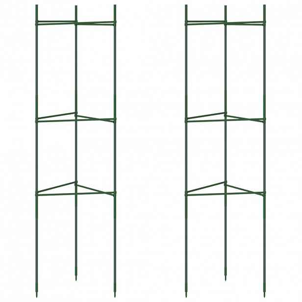 vidaXL Podpěrná klec pro rajčata 2 ks 116 cm ocel a PP