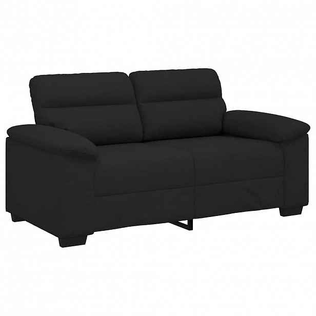 vidaXL Pohovka pro 2 osoby černá 160x81x84 cm látka