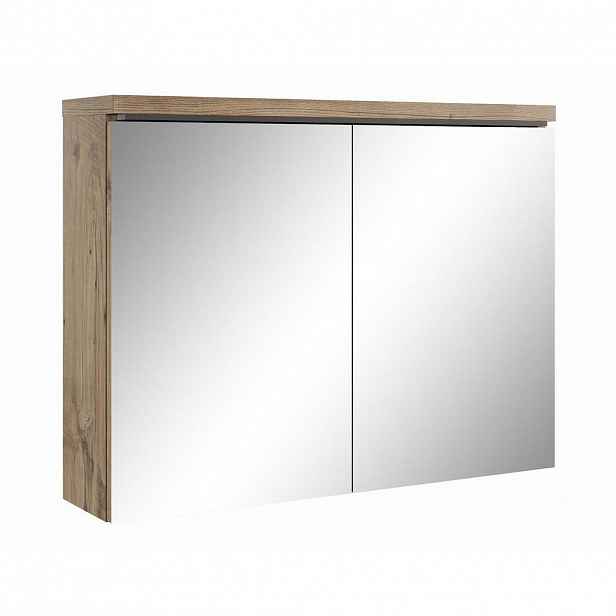 Badplaats ZRCADLOVÁ SKŘÍŇKA Paso kaštanový dub - 80 x 20 x 60 cm