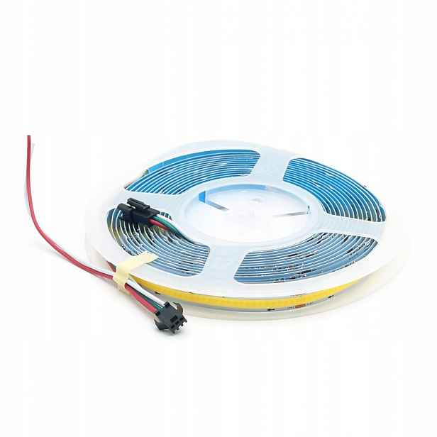 Led pásek Cob Digitální 12W/m 4000K neutrální bílý 10mm 24V WS2811 Rolka 5M