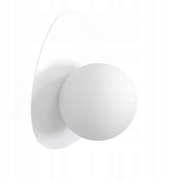 Nástěnná lampa Emibig Ovo Bílá Vajíčko 1xG9 8W Kov Sklo