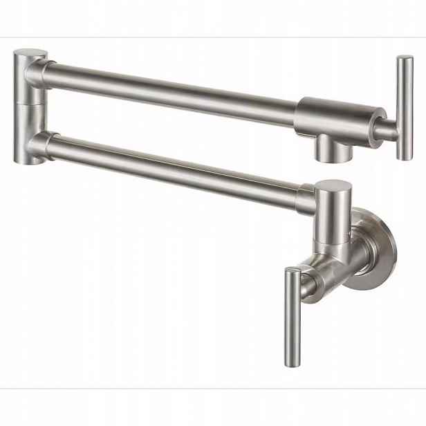 Kuchyňská nástěnná skládací baterie Inox Ocel IX nad desku Pot Filler Chde
