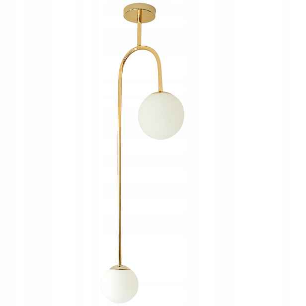 Závěsná Stropní Lampa Lustr Koule zlatá Moderní Led E27