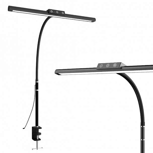 Led lampička na psací stůl B pro čtení Nastavitelná 10W Stmívač 3 barvy