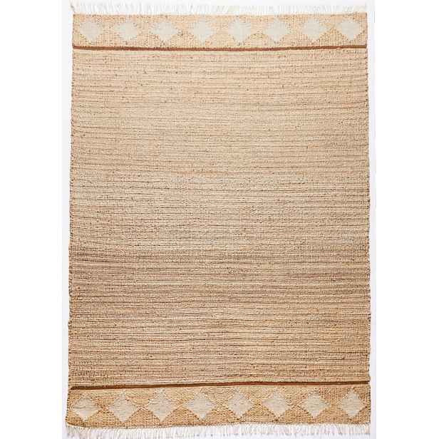 Ručně vázaný kusový koberec Mykonos DE 2007 Natural Mix, 120x170, béžová, chodba / předsíň, Diamond Carpets India