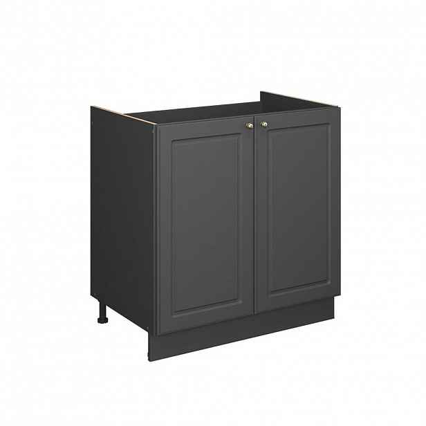 Vicco SKŘÍŇKA POD DŘEZ Fame-Line Anthrazit-Gold Landhaus 80 cm bez pracovní desky