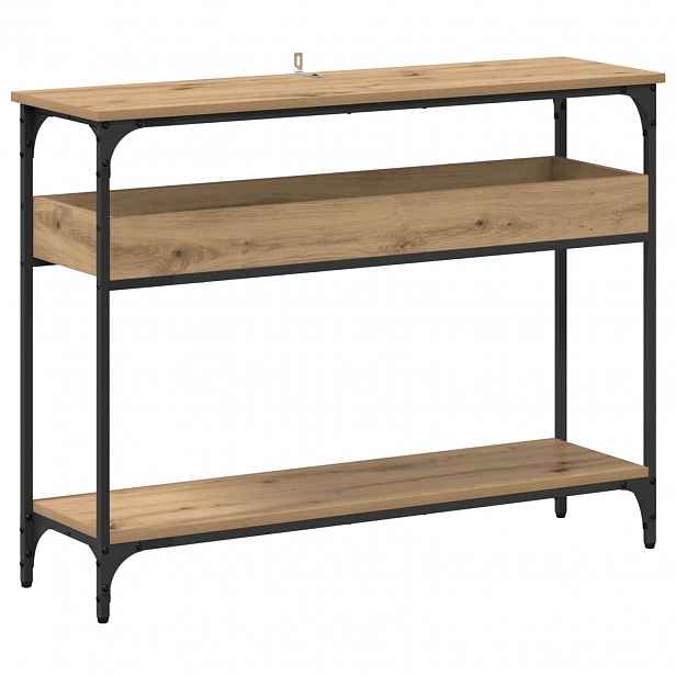vidaXL Konzolový stolek dub artisan 100 x 29 x 75 cm Kompozitní dřevo